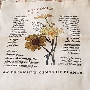 Lovely New Canvas Chamomile Print Bag